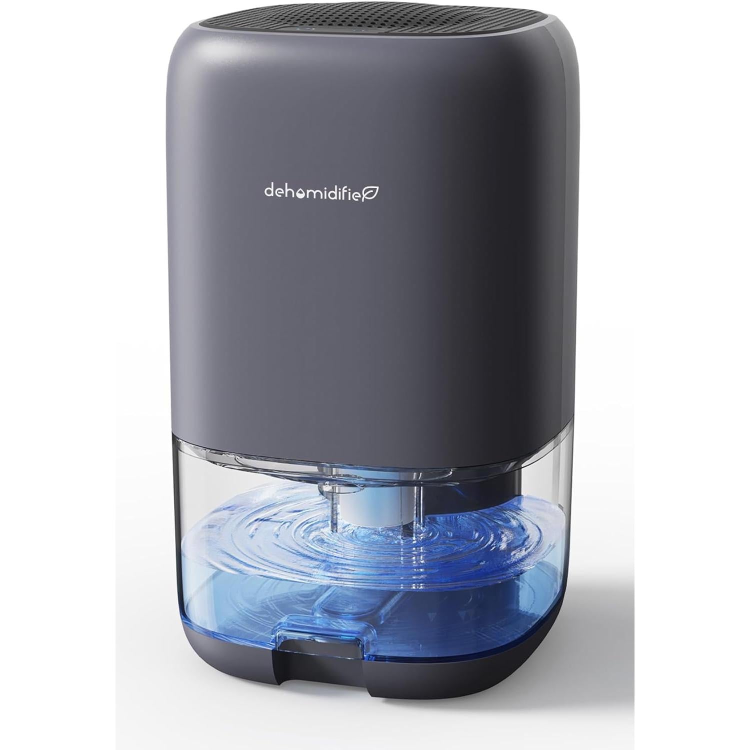 Deshumidificador Portátil 35 oz (1000 ml) | Silencioso con Apagado Automático, Tanque Transparente y Luz LED de 7 Colores | Ideal para Dormitorio, Baño, RV y Armario (Hasta 26 m² / 280 ft²)